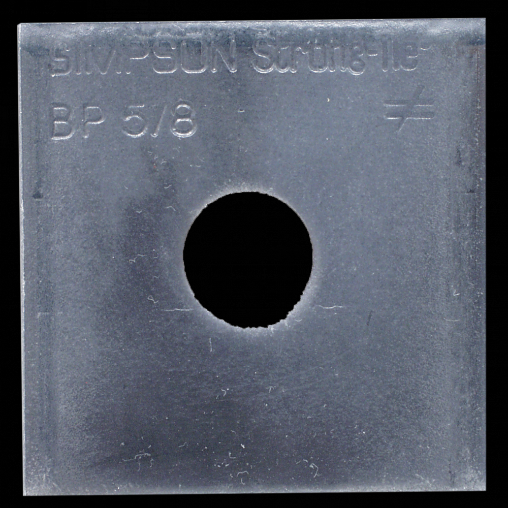 BP 2-1/2 in. x 2-1/2 in. Bearing Plate with 5/8 in. Bolt Dia.