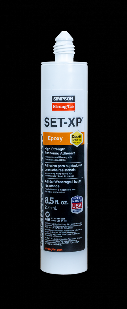 SET-XP® 8.5-oz. High-Strength Epoxy Adhesive Cartridge w/ 1 Nozzle and Extension