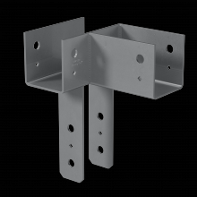 Simpson Strong-Tie ECCLR444 - ECCLL L-Shape End Column Cap for 4x Beams, 4x Post, Skewed Right