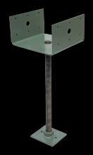 Simpson Strong-Tie PPBF66 - PPBF Adjustable Porch Post Base for 6x6