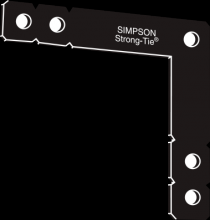 Simpson Strong-Tie OHL - OHL 12 in. x 12 in. Black Powder-Coated Ornamental Heavy L Angle