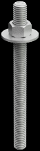 Simpson Strong-Tie RFB#4X6HDG - RFB 1/2 in. x 6 in. Hot-Dip Galvanized Retrofit Bolt