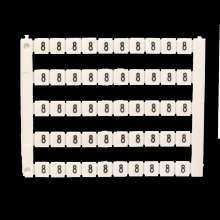 Techspan MT5-8 - Marker 5 x 5 mm White, Printed 8, 500pcs