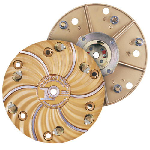 HEX1706CBDCLT 15" HEXPLATE W/ SIX #4 CHIP WITH CLUTCH