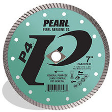 Pearl Abrasive Co. DIA007EC - 7 x .080, Dia, 5/8 Pearl P4™ Gen. Purpose Flat Core Turbo Blade, 12mm Rim