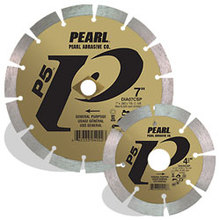 Pearl Abrasive Co. DIA04CSP - 4 x .070 x 20mm, 5/8 Pearl P5™ General Purpose Segmented Blade, 12mm Rim