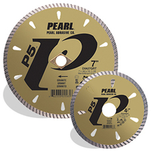 Pearl Abrasive Co. DIA45GR4 - 4-1/2 x .080 x 20mm, 4H Pearl P5™ Tile & Stone Blade, 8mm Rim