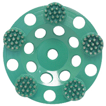 Pearl Abrasive Co. PB05G - 5 x 5/8-11 Pearl P4™ Concrete & Natural Stone Button Cup Wheel, 5 Buttons