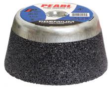 Pearl Abrasive Co. T-11 Cup Stone Aluminum Oxide Metal-Backed - T-11 Cup Stone Aluminum Oxide Metal-Backed