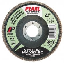 Pearl Abrasive Co. 1182 - 5 x 7/8 Silver Line™ Zirconia Maxidisc™Type 27 Shape Flap Disc