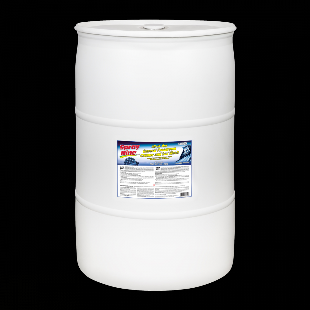 Spray Nine® General Pressroom Cleaner, 208L Drum