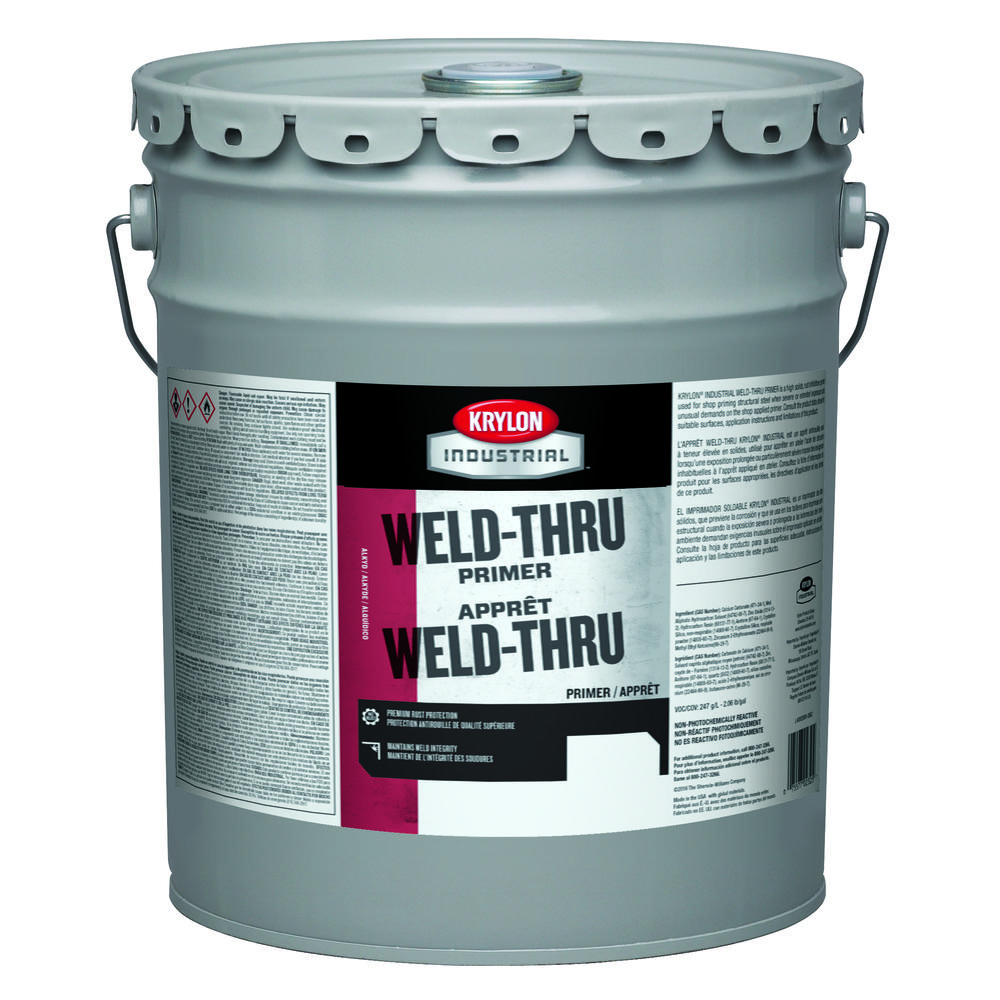 Krylon Industrial Weld-Thru Primer, Black Primer, 5 Gallon