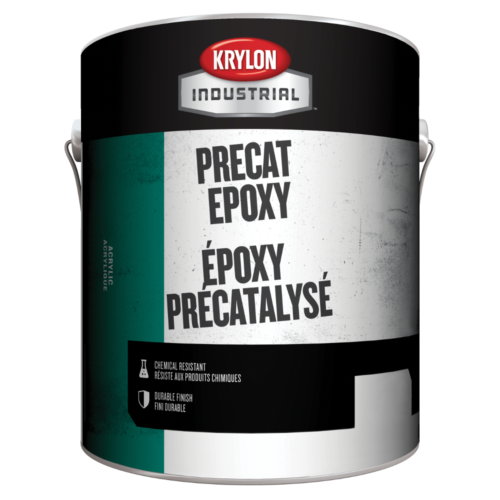 Krylon Industrial PreCat Epoxy, Semi Gloss, White Base, 1 Gallon