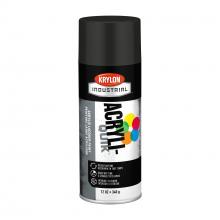 Krylon K01602A07 - Krylon Industrial Acryli-Quik, Ultra-Flat Black, 12 oz.