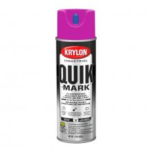 Krylon A03615007 - Krylon Industrial Quik-Mark Solvent-Based Inverted Marking Paint, Fluorescent Purple, 17 oz.