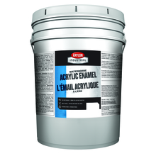 Krylon K000Z6671-20 - Krylon Industrial Waterborne Acrylic Enamel, Satin, White Base, 5 Gallon