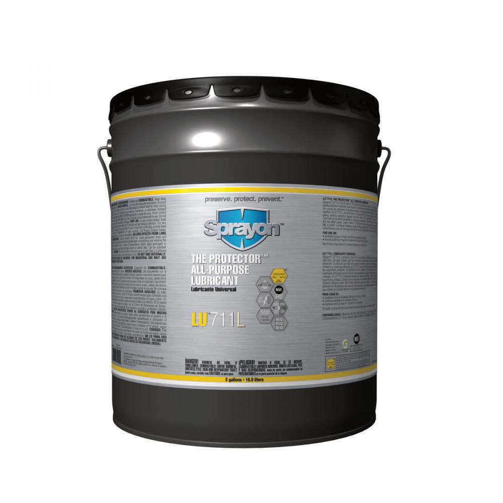 Sprayon LU711 The Protector All-Purpose Lubricant, 5 Gallon.