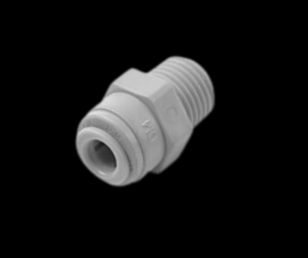 Gry Acetal Male Connector 3/8x3/8NPT