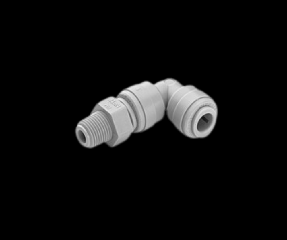 Gry Acetal Swivel Elbow 1/4x1/4NPT