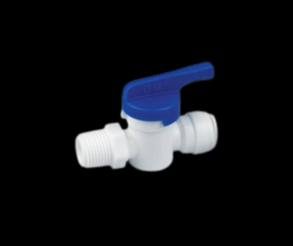 PP Shut-Off Valve, 3/8x3/8 MPT