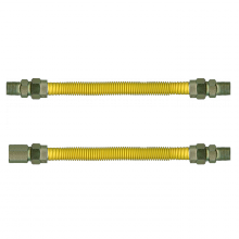 Fairview Ltd ACS-375M8M8-12 - 3/8 ID (1/2 OD) SS FOR STATIONARY APPLIANCES 3/8 PIPE