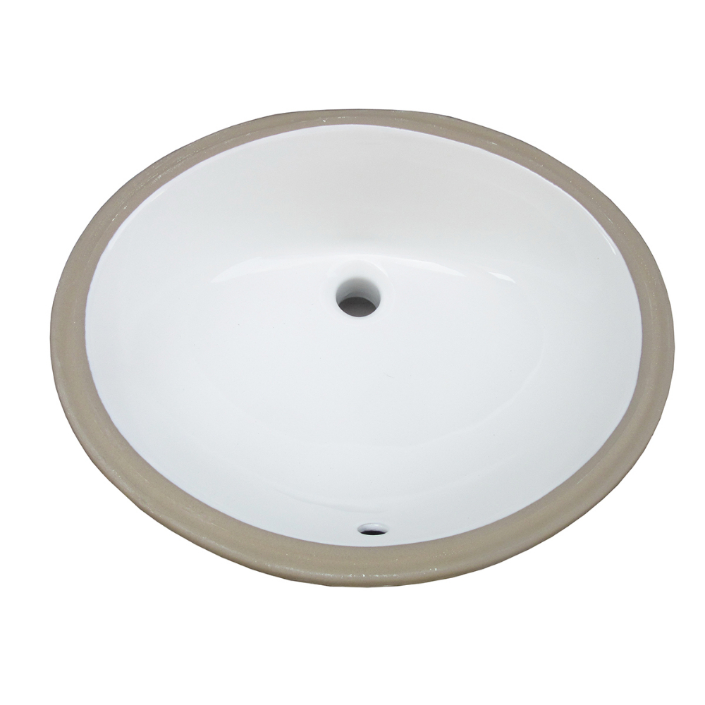 Ceramic Under Mount Vanity Sink White