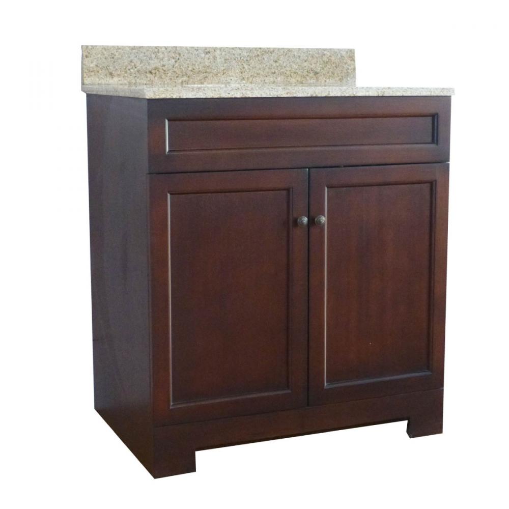 Vanity with Granite Top 30in Beige