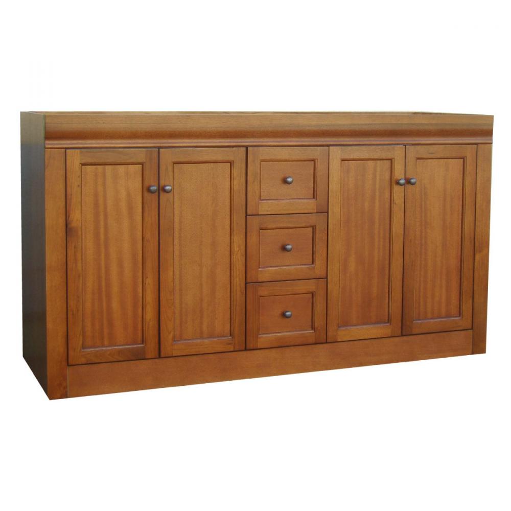 Vanity with Granite Top 4-Door/6-Drawer 60x22x38&#34; BNI