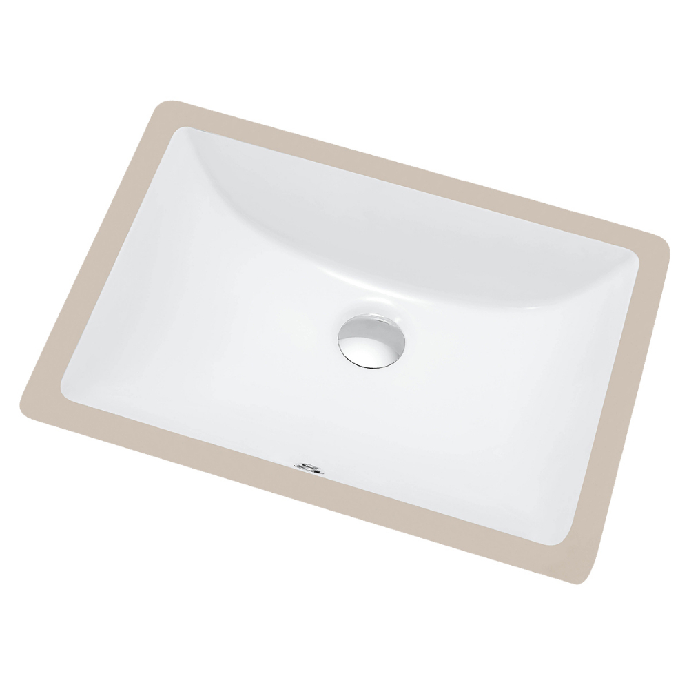 Undermount Rectangular Basin for Vanity 20.1x15.2x7.5&#34; White