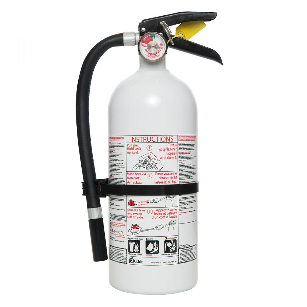 Fire Extinguisher Home/Office 2A10BC 4Lb White