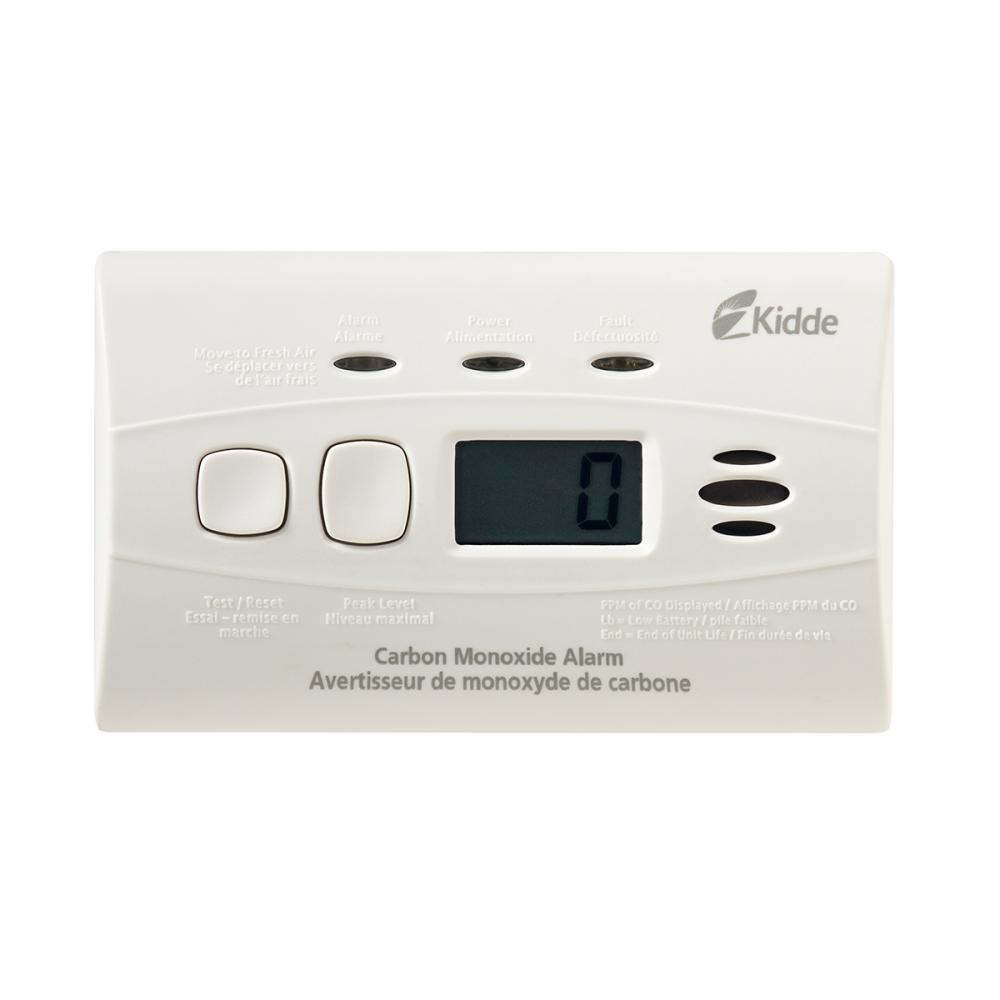 Carbon Monoxide Alarm with Digital Display 10 Year Battery