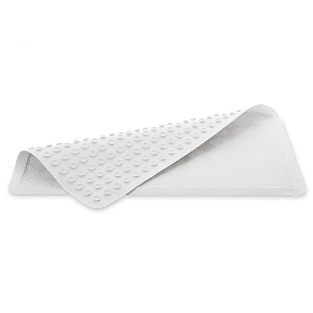 Bath Mat Rubber 35Cm X 57Cm White Safety-Grip