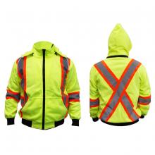 Toolway 105636 - Yellow Safety Hoodie - Full Zip (S)