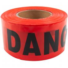 Toolway 178505B - Barrier Danger Tape 3inx1000ft Red