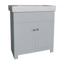 Toolway 187992 - Vanity and Ceramic Top 2-Door 30x15.5x31.5in Grey