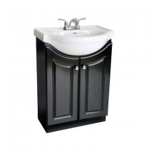 Toolway 188000A - Vanity with White Ceramic Top 2-Door 22ix19x33.5" Espresso (Assembled)