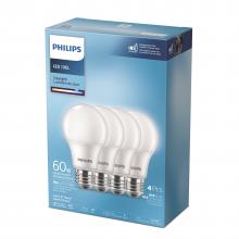 Toolway 83046339 - 4PK Frosted LED Bulbs A19 60W E26 Daylight Non-Dimmable