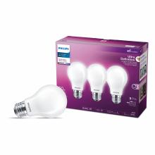 Toolway 83057482 - 3PK Bulbs A19 Ultra Def. Frosted LED E26 8W=60W Bright White