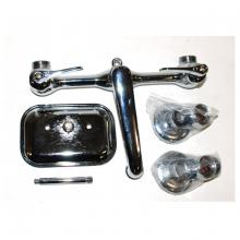 Toolway 84065500 - Wall Mount Faucet with Soap Dish 8n Chrome