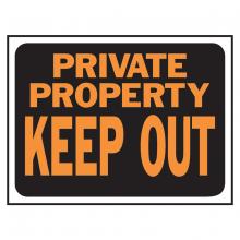 Toolway 87103016 - 10pk Sign Private Property Keep Out 8.5in x 12in