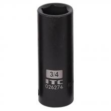 ITC 26274 - 1/2" DR x 3/4" Deep Impact Socket - 6 Point