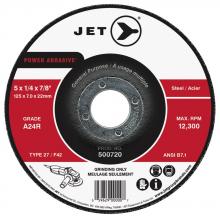 Jet - CA 500716 - 4-1/2 x 1/4 x 7/8 A24R POWER ABRASIVE T27 Grinding Wheel