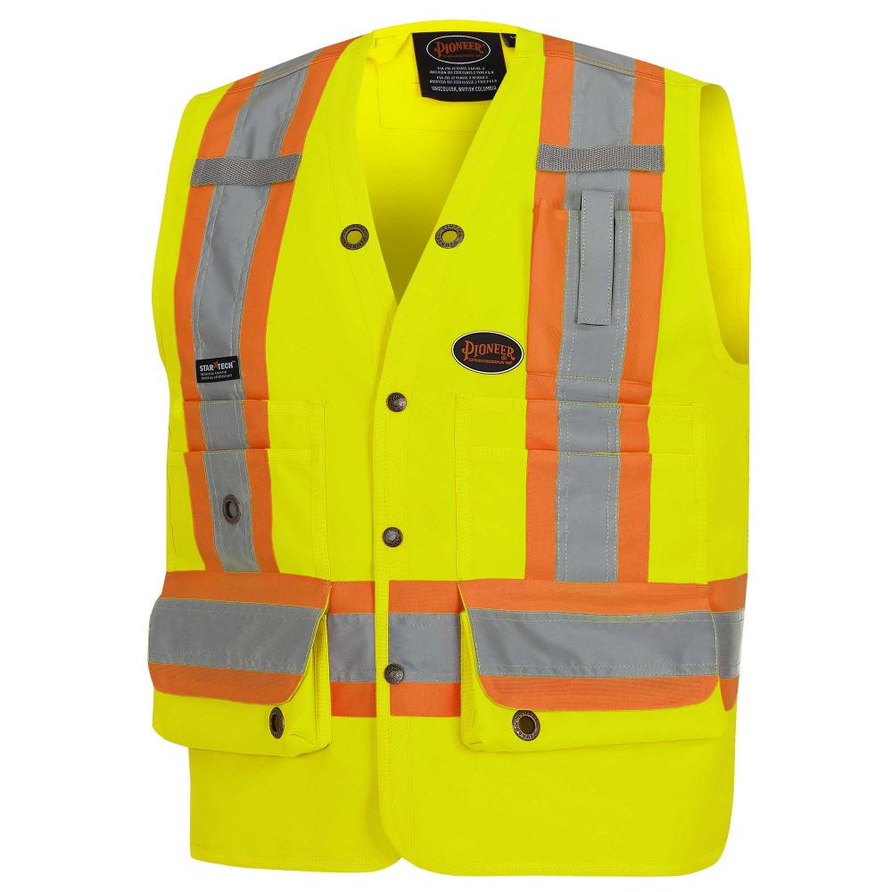 Surveyor&#39;s Safety Vests - 150D Woven Twill Polyester