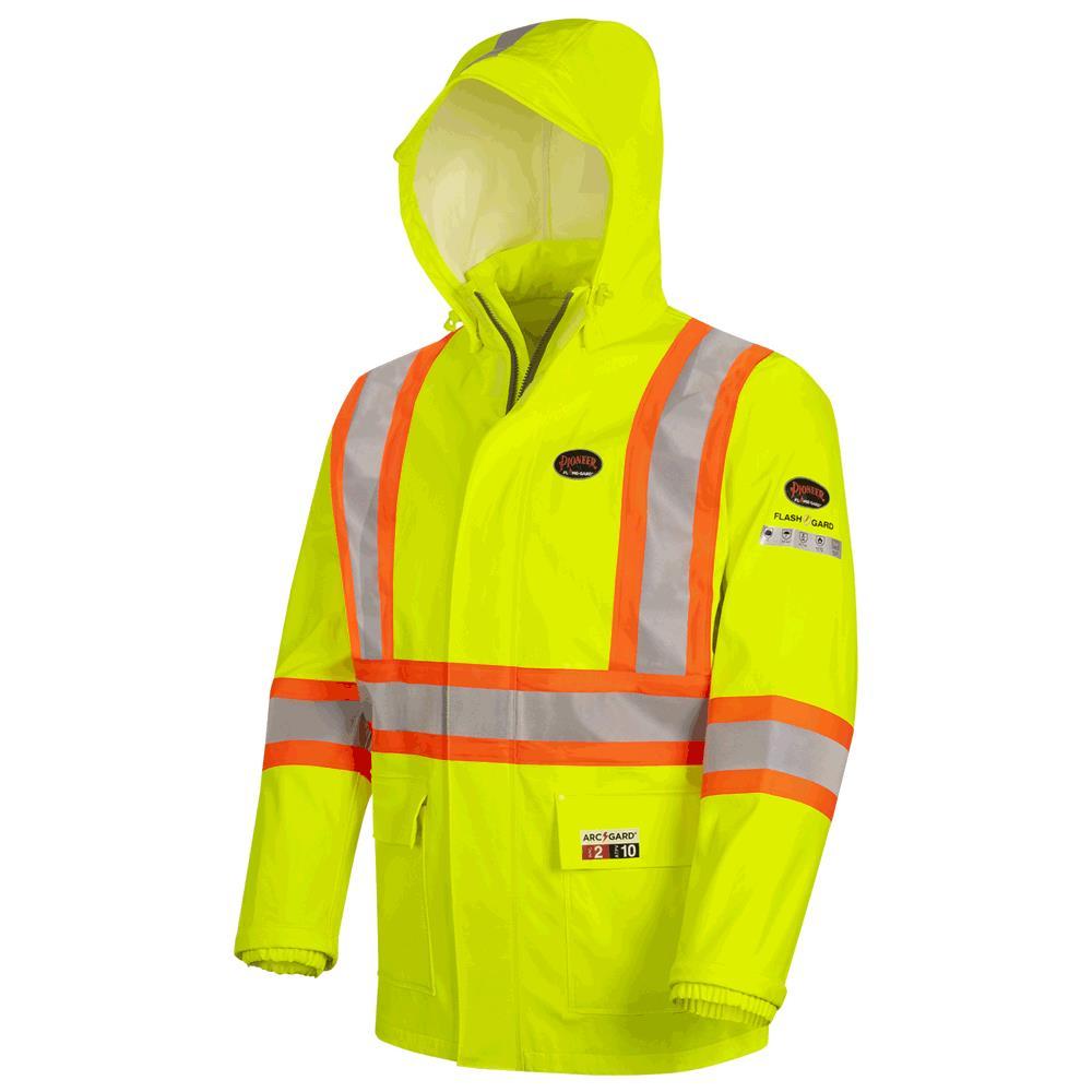 FR/Arc Rated Waterproof  Rain Jackets - Polyurethane/Cotton