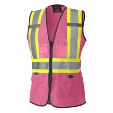 Pioneer V1021840-2XL - Women's Safety Vest Tricot Poly Interlock