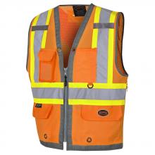 Pioneer V1010250-5XL - Mesh Back Zip-Front Surveyor’s Safety Vests