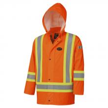 Pioneer V3520150-S - FR Waterproof Hi-Vis Safety Jackets - Detachable Hood