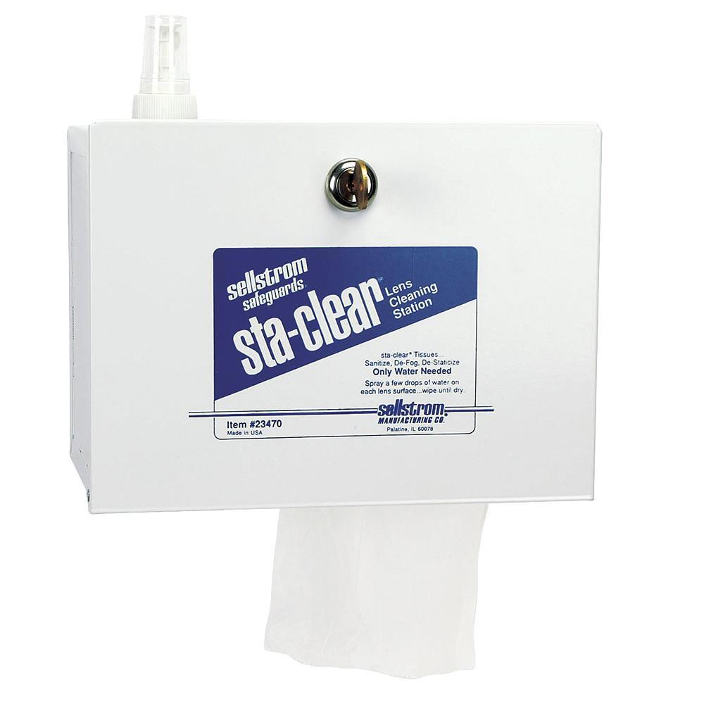 Sta-Clear™ Lens Cleaning Station - Metal