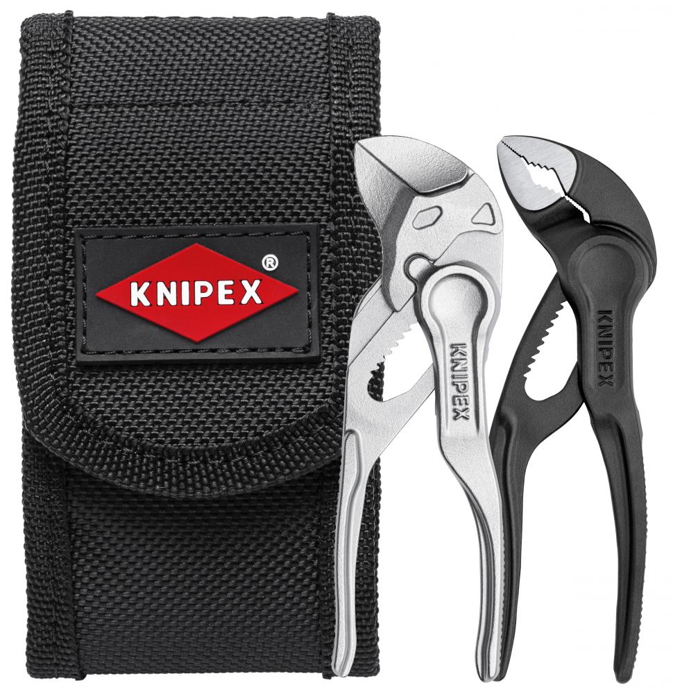 2 Pc Mini Pliers Set XS in Belt Pouch