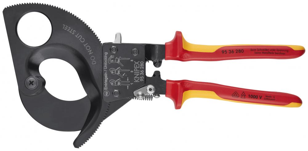 11" Ratcheting Cable Cutters-1000V Insulated